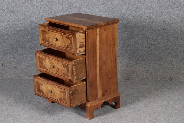 Small Italian Baroque Chest of Drawers in Walnut, 1750s-DXD-1790780