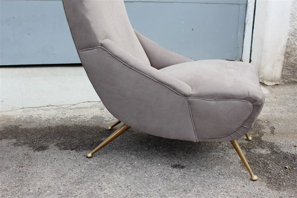 Small Italian Boomerang Lounge Chairs, 1950s, Set of 2-EH-637752