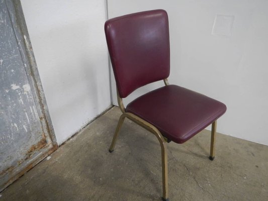 Small Italian Leatherette Desk Chair, 1960s-WWQ-884786