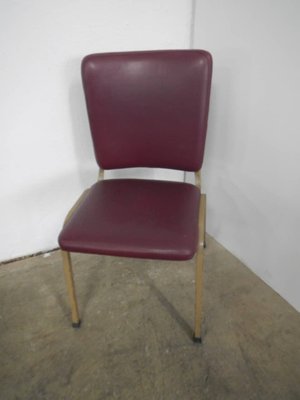 Small Italian Leatherette Desk Chair, 1960s-WWQ-884786