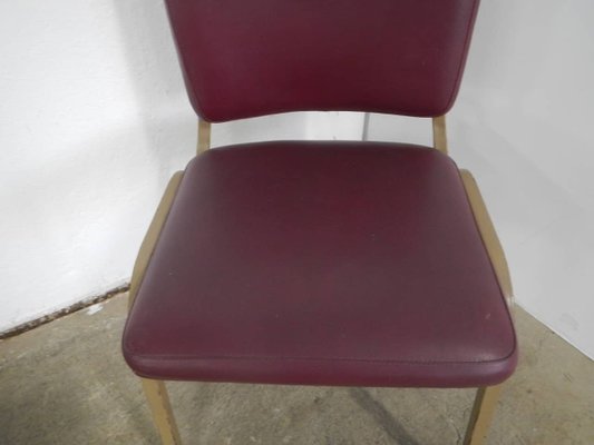 Small Italian Leatherette Desk Chair, 1960s-WWQ-884786