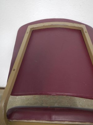 Small Italian Leatherette Desk Chair, 1960s-WWQ-884786