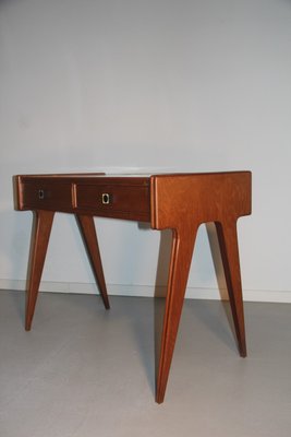 Small Italian Maple Desk with Top in White Laminate, 1950s-EH-1077269