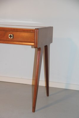 Small Italian Maple Desk with Top in White Laminate, 1950s-EH-1077269