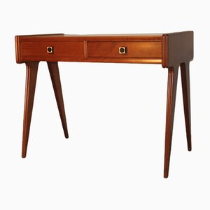 Small Italian Maple Desk with Top in White Laminate, 1950s-EH-1077269