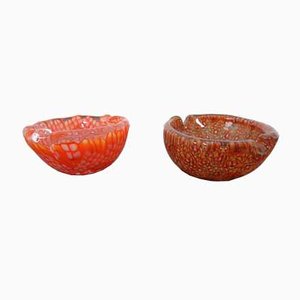 Small Italian Murano Glass Ashtrays, 1960s, Set of 2-RDW-838254