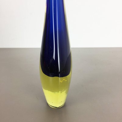 Small Italian Murano Glass Sommerso Single-Stem Vase by Flavio Poli, 1960s-QZ-1131864