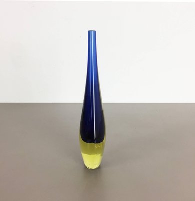 Small Italian Murano Glass Sommerso Single-Stem Vase by Flavio Poli, 1960s-QZ-1131864