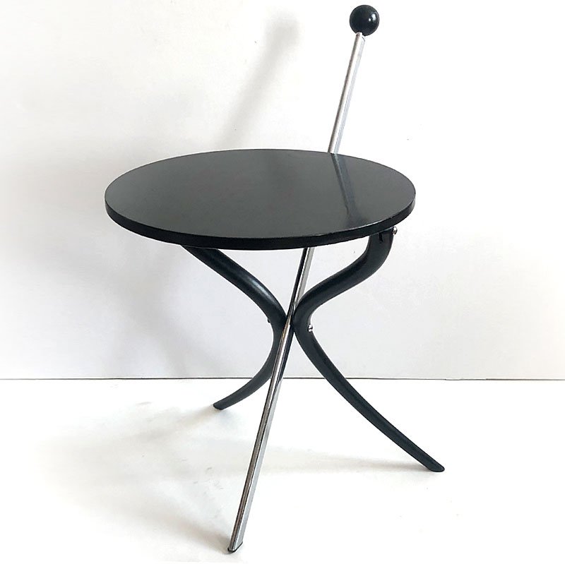 Small Italian Postmodern Foldable Side Table, 1990s-GIW-1756595