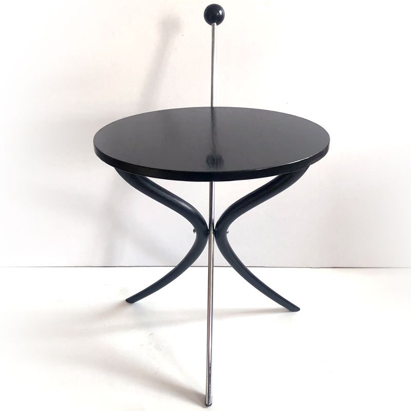 Small Italian Postmodern Foldable Side Table, 1990s-GIW-1756595