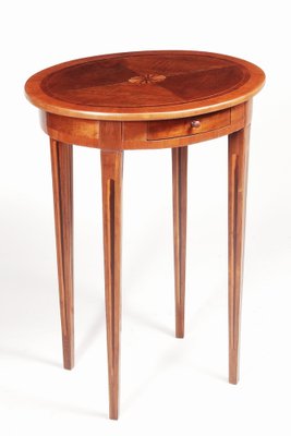 Small Italian Side Table in Yew Tree, 1810s-WHY-1768449