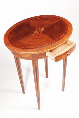 Small Italian Side Table in Yew Tree, 1810s-WHY-1768449