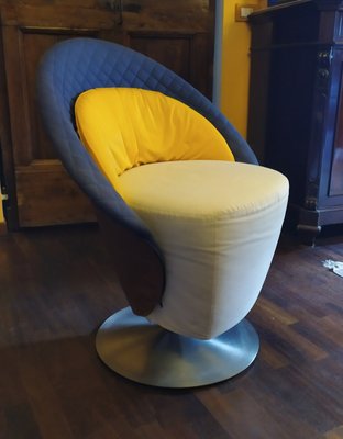 Small Italian Swivel Armchair, 1980s-EI-1105294