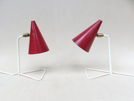 Small Italian Table Lights by Guiseppe Ostuni for Oluce, 1950s, Set of 2-EY-1421499