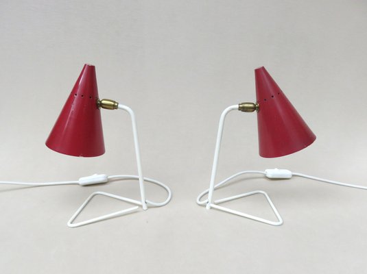 Small Italian Table Lights by Guiseppe Ostuni for Oluce, 1950s, Set of 2-EY-1421499