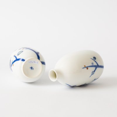 Small Japanese Porcelain Vases from Koransha, 1960s, Set of 2-IXK-1422845