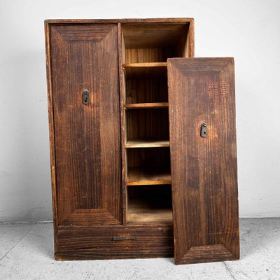 Small Japanese Tansu Storage Cabinet, 1940s-DWL-1816241