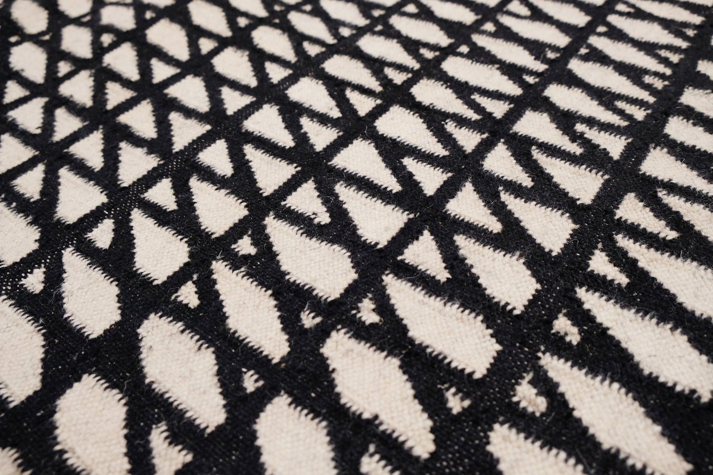 Small Kilim Hatch I Rug by Paolo Giordano for I-and-I Collection