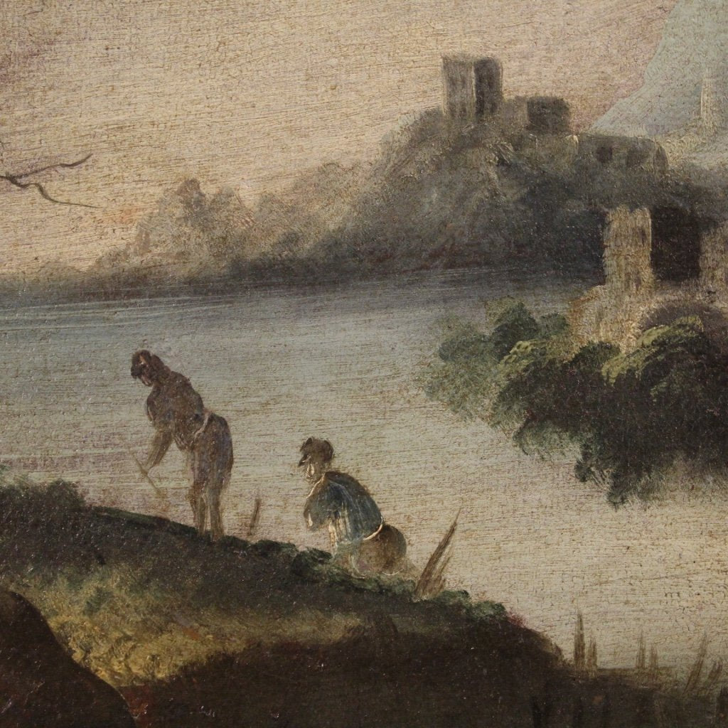 Small Landscape, 1770, Oil on Canvas, Framed