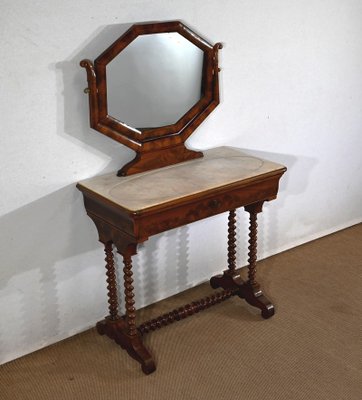 Small Louis-Philippe Mahogany Dressing Table, 19th Century-RVK-1395809