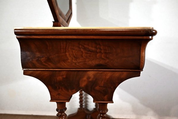 Small Louis-Philippe Mahogany Dressing Table, 19th Century-RVK-1395809