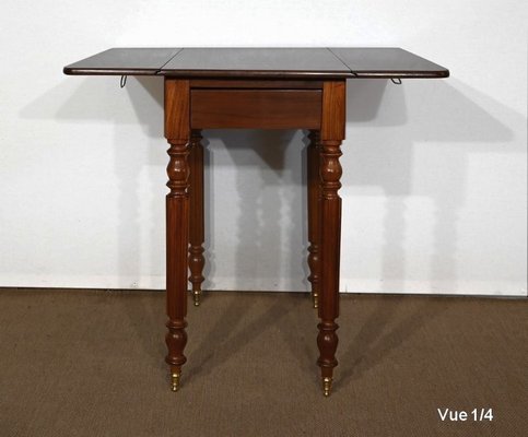 Small Louis Philippe Mahogany Side Table, 19th Century-RVK-1394741