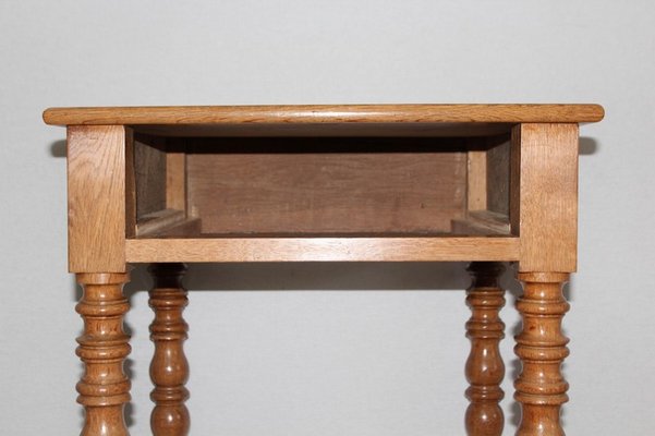 Small Louis-Philippe Style Oak Table, Late 19th Century-RVK-1089876