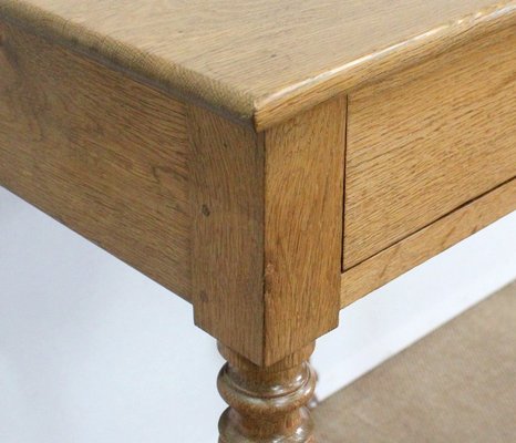 Small Louis-Philippe Style Oak Table, Late 19th Century-RVK-1089876