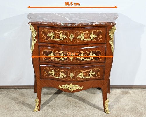 Small Louis XIV-Louis XV Transition Style Chest of Drawers, Early 20th Century-RVK-1764577