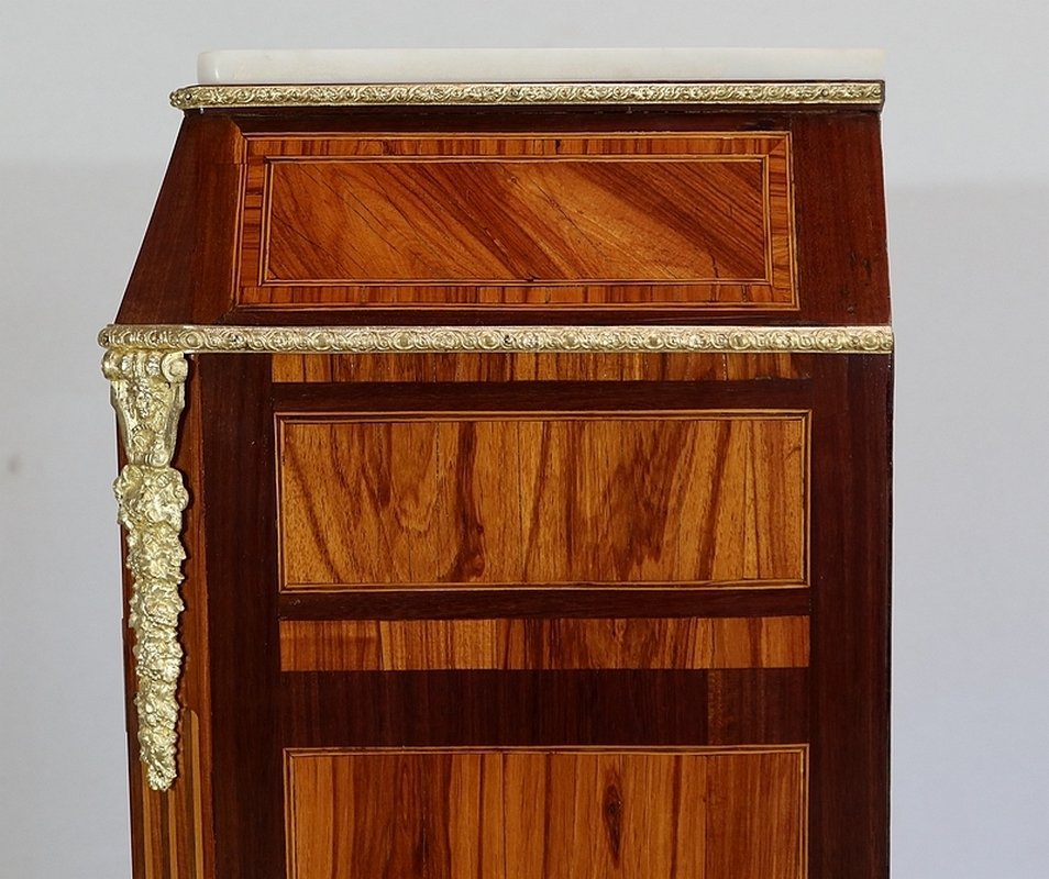 Small Louis XIV or Napoleon III Wooden Showcase Cabinet, 1850s