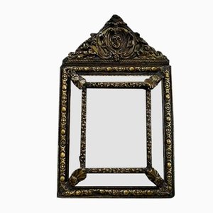 Small Louis XIV Style Brass Mirror, 1800s-RVK-857955