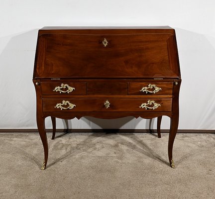 Small Louis XV Mahogany Secretaire-RVK-1805114