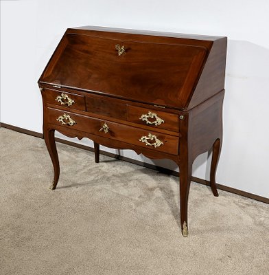 Small Louis XV Mahogany Secretaire-RVK-1805114