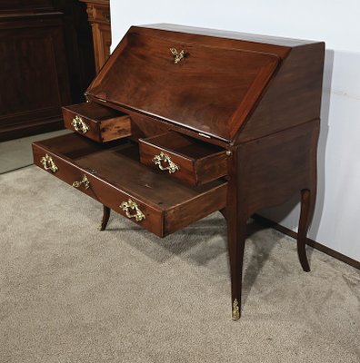 Small Louis XV Mahogany Secretaire-RVK-1805114