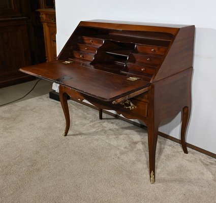 Small Louis XV Mahogany Secretaire-RVK-1805114