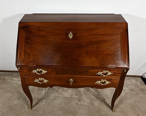 Small Louis XV Mahogany Secretaire-RVK-1805114