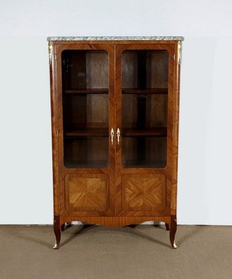 Small Louis XV or Louis XVI Transition Style Showcase Cabinet in Wood-RVK-1268178