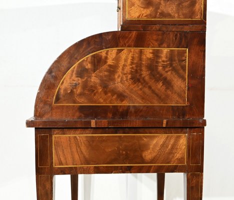 Small Louis XVI Bonheur du Jour Secretary in Mahogany, 1890s-RVK-1817827