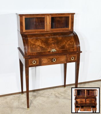 Small Louis XVI Bonheur du Jour Secretary in Mahogany, 1890s-RVK-1817827