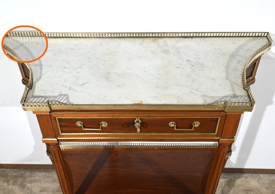 Small Louis XVI Mahogany Console Table-RVK-1771147