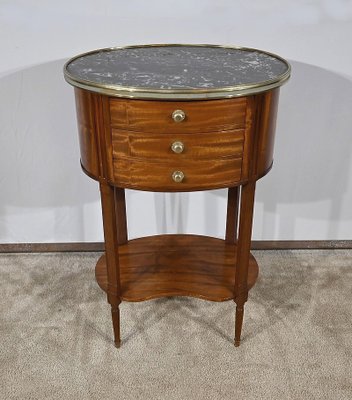 Small Louis XVI Mahogany Drum Table-RVK-1777874