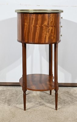 Small Louis XVI Mahogany Drum Table-RVK-1777874