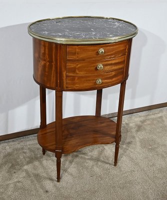 Small Louis XVI Mahogany Drum Table-RVK-1777874