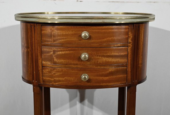 Small Louis XVI Mahogany Drum Table-RVK-1777874