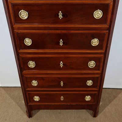 Small Louis XVI Mahogany Semainier, 18th Century-RVK-1166200