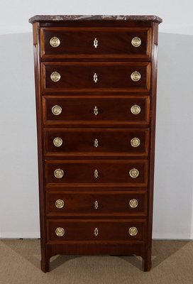 Small Louis XVI Mahogany Semainier, 18th Century-RVK-1166200