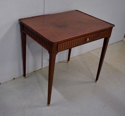 Small Louis XVI Mahogany Side Table, 18th Century-RVK-845375