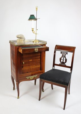 Small Louis XVI Secretaire in Veneer-KMT-1325391