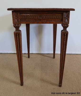 Small Louis XVI Side Table in Solid Oak, 1900-RVK-1337979