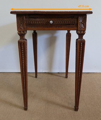 Small Louis XVI Side Table in Solid Oak, 1900-RVK-1337979